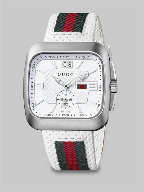 gucci white watch strap